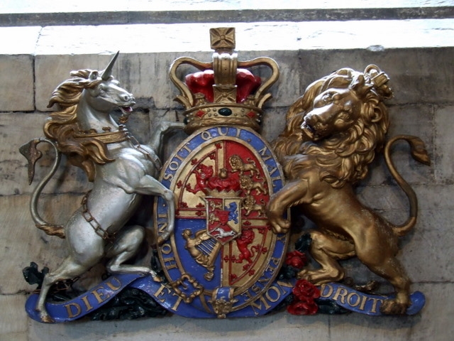 Lion and unicorn, Thomas Nugent, Wikimedia Commons